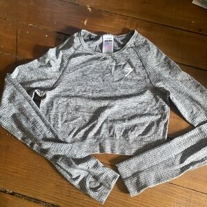 Gymshark Cropped Long Sleeve Workout Top